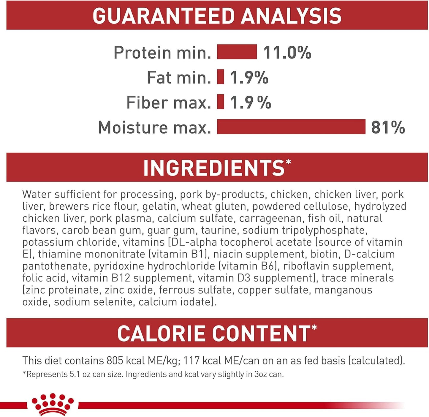 Royal Canin Feline Health Nutrition Adult Instinctive Loaf in Sauce Canned Cat Food, 3 oz can (24-count)