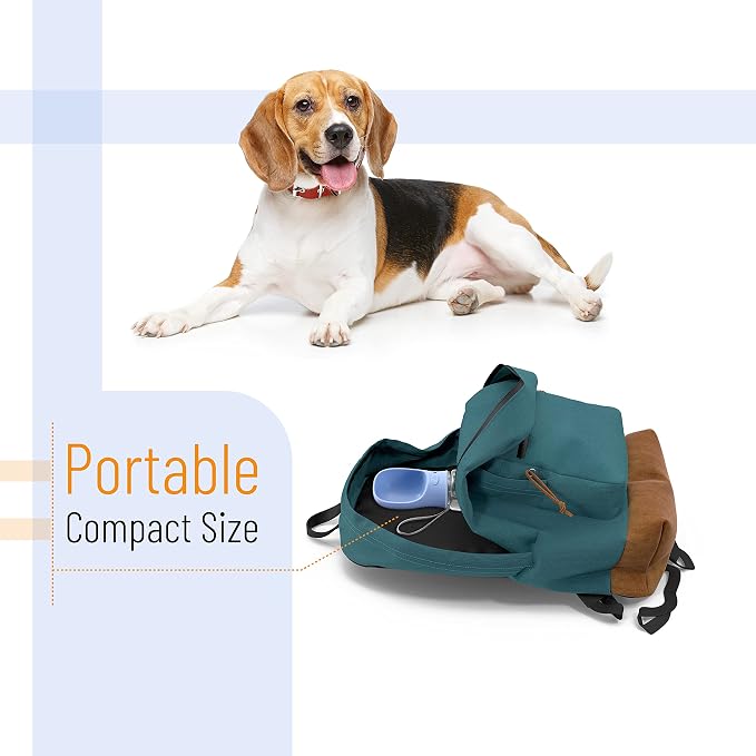 Mr. Pen- Portable Dog Water Bottle, 19 oz, Large | Leak Proof Puppy Water Dispenser with Drinking Feeder for Pets, Outdoor Walking, Hiking, Travel, Not Dishwasher Safe