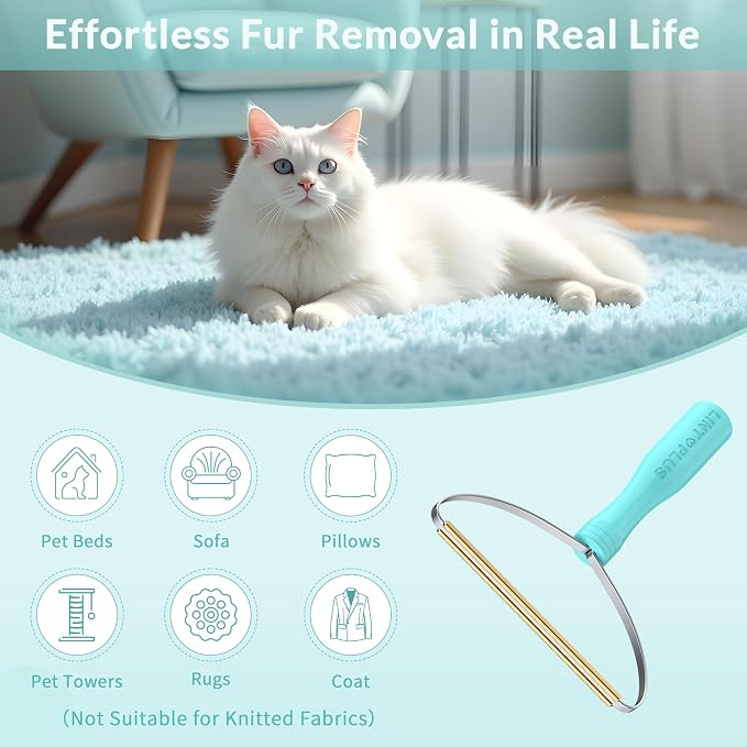 Deep Cleaner Pro Pet Hair Remover 10-Pack Mega Value Set - Carpet Rake & Multi-Surface Scraper for Dog & Cat Hair on Rugs, Couches, Pet Towers, Car Seats, Stairs & Clothing - Reusable Travel-Size