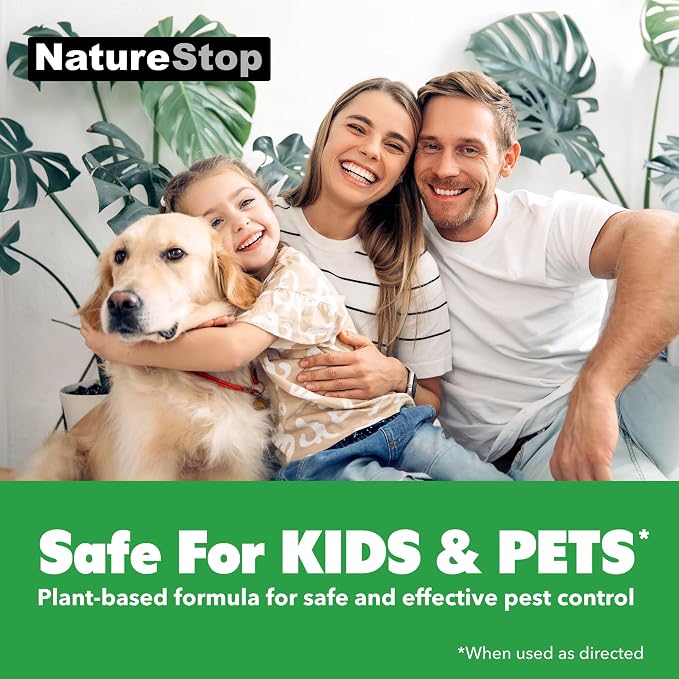Silverfish Killer Spray (16oz) | Kills on Contact, Plant-Based Active Ingredients, Fast-Acting Formula, For Closets & Storage Areas, Pet & Family Friendly