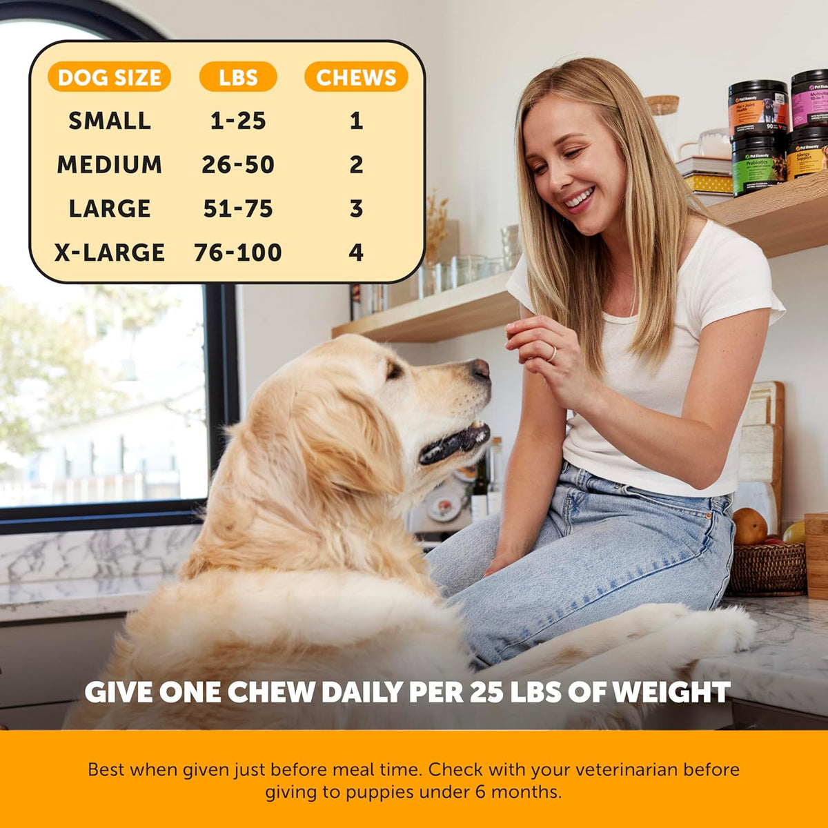 Pet Honesty Dog Allergy Support Chews Max Strength, Omega 3 Salmon Fish Oil, Probiotic Supplement for Anti-Itch and Seasonal Allergies