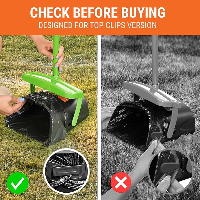 Pupzle Pooper Scooper Bags for Arm & Hammer, FUSBUNTY, MXF, and TIMINGILA | 40 Pooper Scooper Bags Refill for Swivel Bin, Black