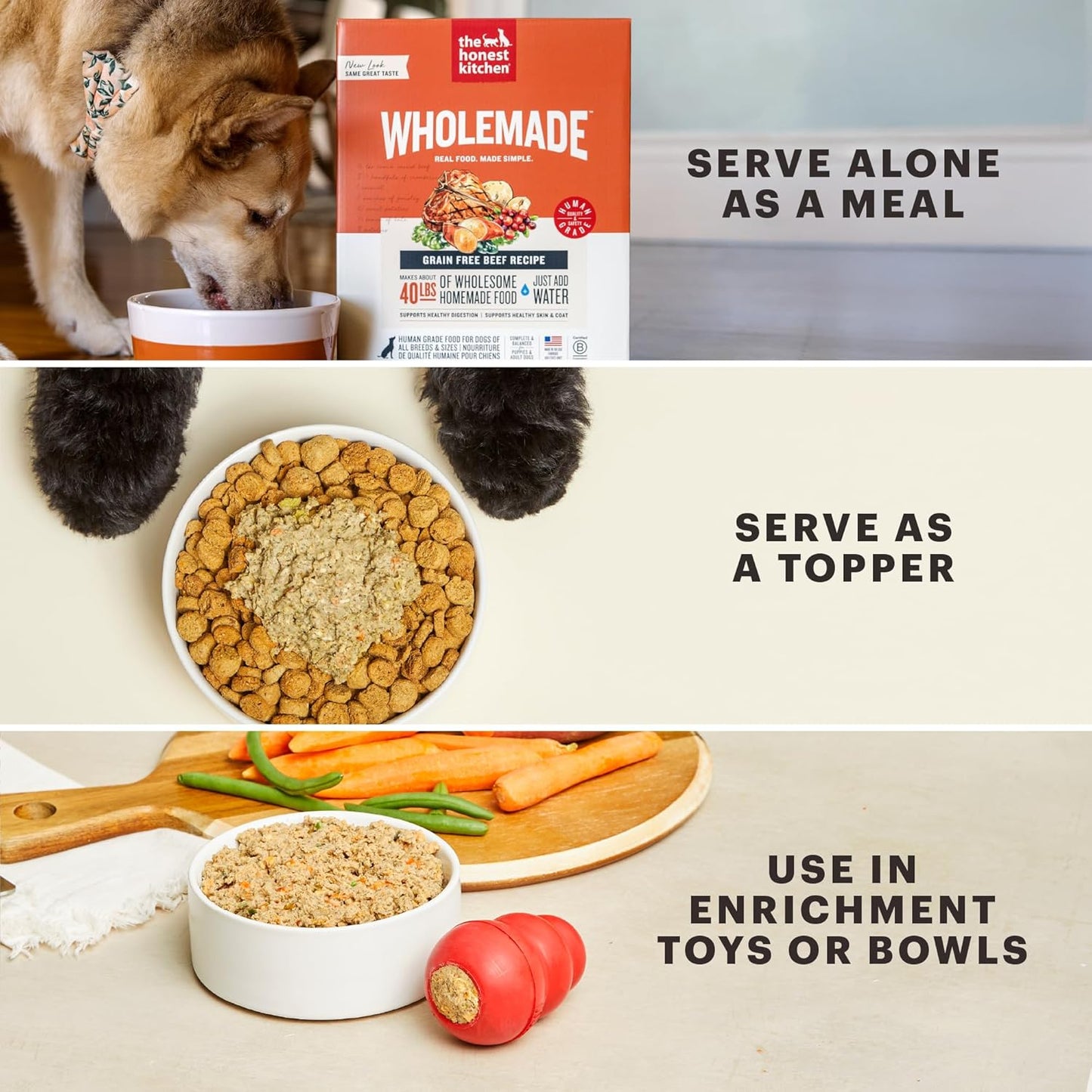 The Honest Kitchen Wholemade™ Grain Free Turkey Dog Food, 4 lb Box