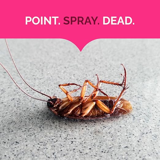 Hot Shot Ant, Roach and Spider Killer 17.5 Ounces, Aerosol Spray, Fresh Floral Scent, 6 Pack