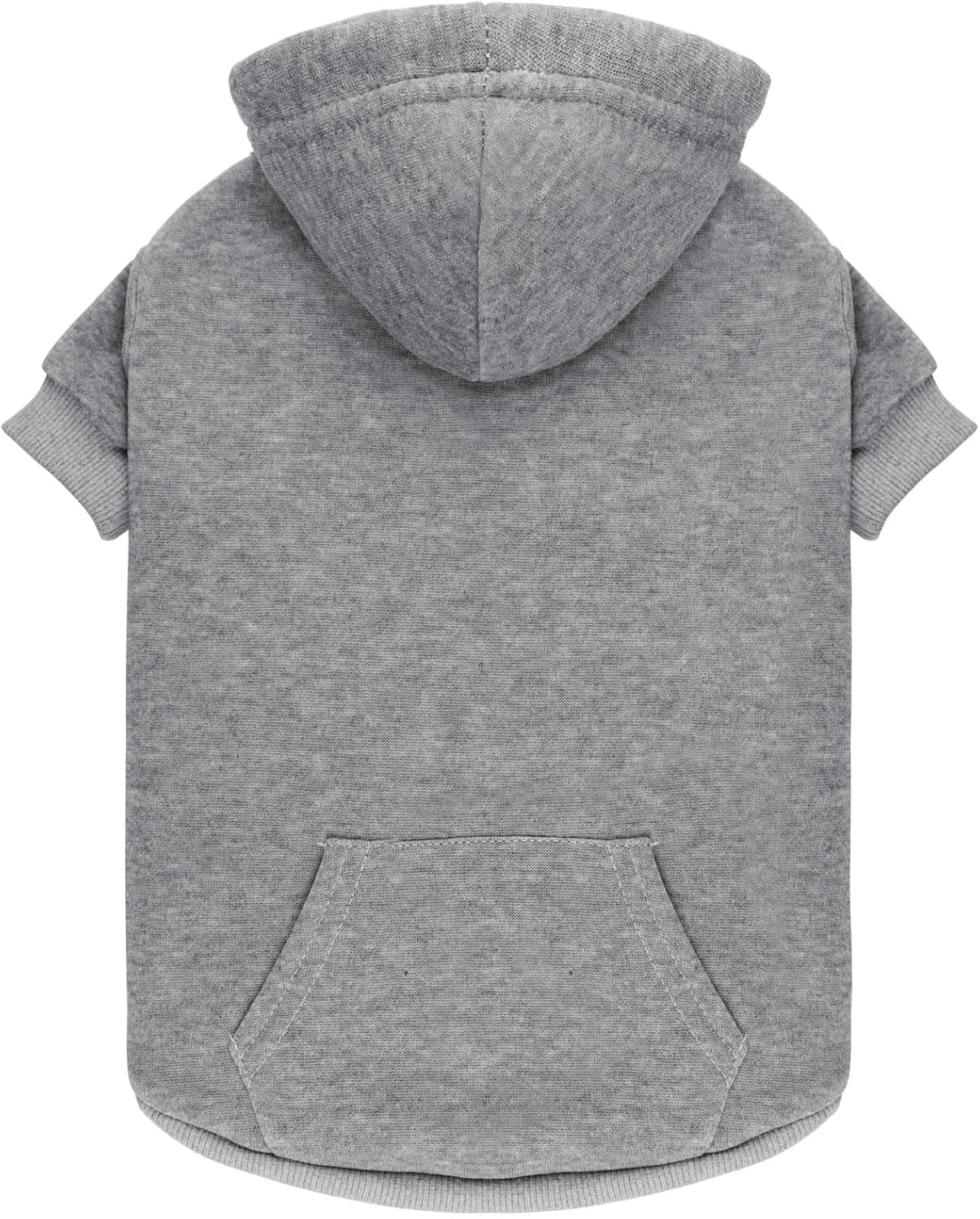 Dog Sweaters for Medium Dogs Dog Hoodie Dog Sweater Solid Soft Brushed Fleece Dog Clothes Dog Hoodie Sweatshirt with Pocket(Grey-M)