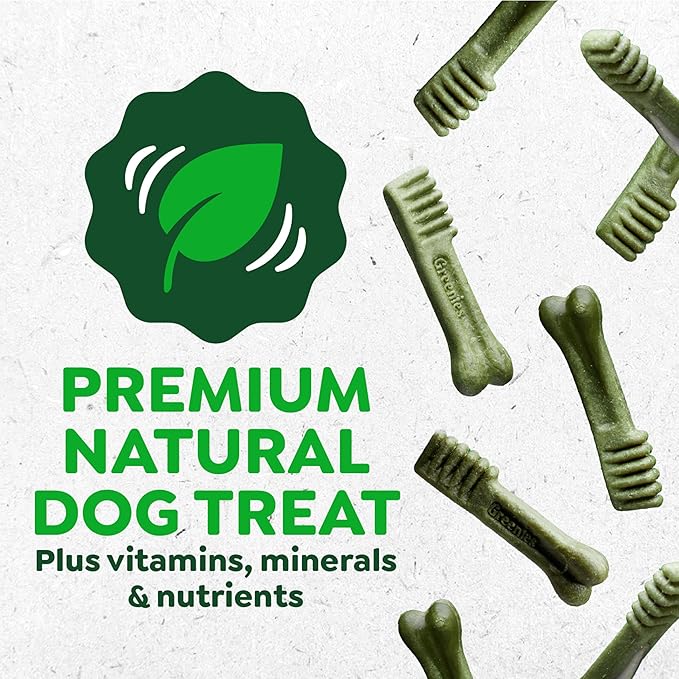 Greenies Veterinarian-Recommended Adult Natural Dental Dog Treats Petite Size, Original Flavor, 6 oz. Pack,10 Count