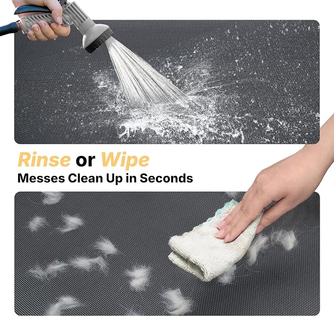 Veehoo Outdoor Elevated Dog Bed Large Sized Dogs, Cooling Raised Dog Cots | Off-ground training platform, portable camping hammock, breathable mesh, easy to clean, no-tool setup, 45"x33", Brown
