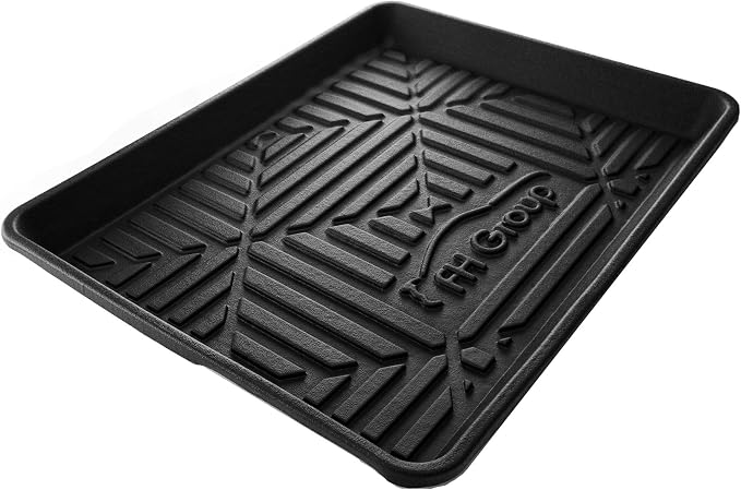 FH Group Climaproof for All Weather Protection Black Multi-Purpose Pet Feeding Bowl Tray, Dog Bowl Tray, Boot Tray, Shoe Tray, Great for Entryway or Garage 20