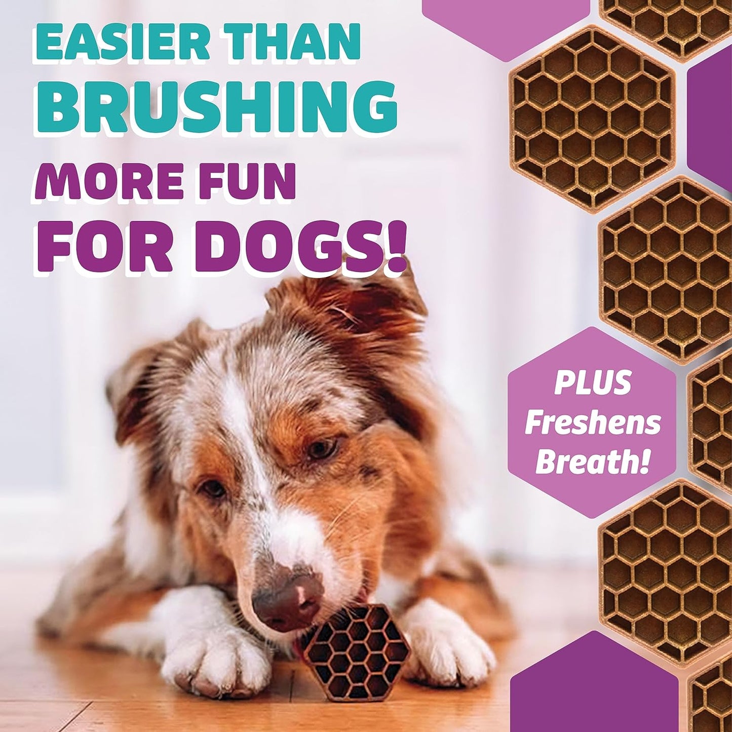 Dog Dental Treats – Vet VOHC Approved, Removes Tartar & Cleans Teeth – Yummy High Protein Chicken Treat for Extra Large Dogs (Mini Pack, 4 Count)