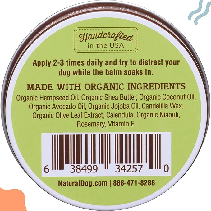 Natural Dog Company Wrinkle Balm for Dogs – Dog Wrinkle Balm for Skin Folds, Facial Creases & Wrinkles, Lick-Safe Wrinkle Cream for Bulldogs, Pugs & Bully Breeds, Daily Winter Skin Care, 4 oz Tin