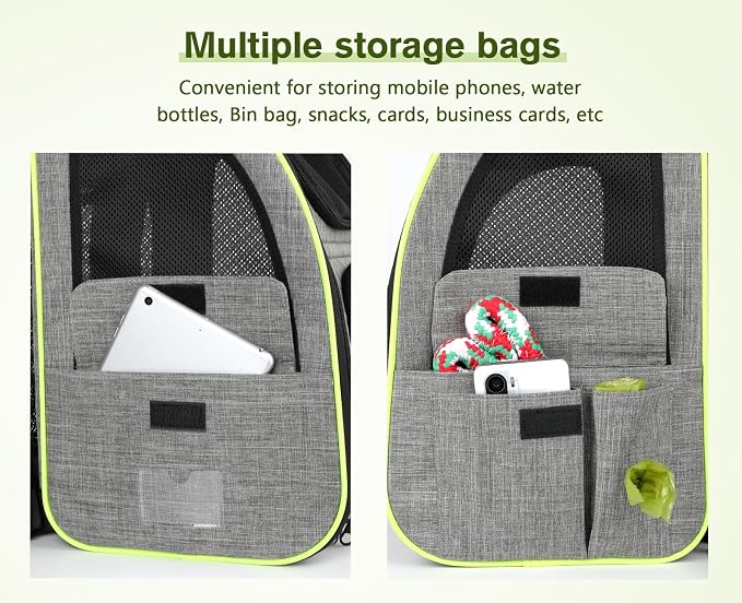 pecute Cat Backpack Carrier Expandable, Cat Backpack with Curtain
