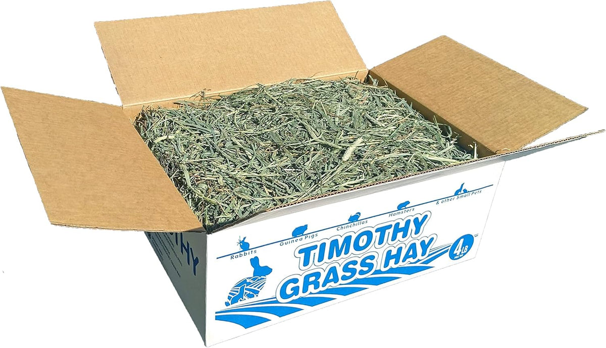 High Desert 2nd Cutting Timothy Grass Hay for Rabbits, Guinea Pigs, Chinchillas & Small Pets – Premium Hand-Packed Natural Hay, High-Fiber, Additive-Free, Grown in USA – 4 lb Box