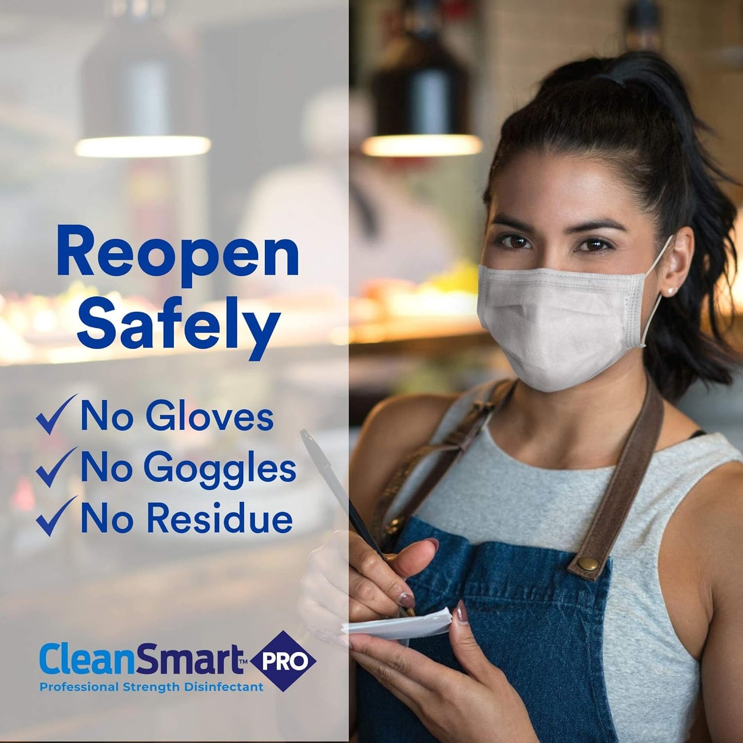 CleanSmart Hospital Grade Disinfectant, Kills 99.9% of Viruses and Bacteria, Hypochlorous Acid Technology, EPA Registered, 23 oz, (Pack of 6) (HOCL)
