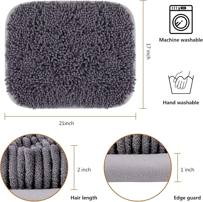 Rundik Snuffle Mat for Dogs, 17'' x 21'' Dog Sniffing Interactive Feeding Game Boredom, Puzzle Toys Encourages Natural Foraging Skills and Stress Relief Small/Medium/Large Dogs