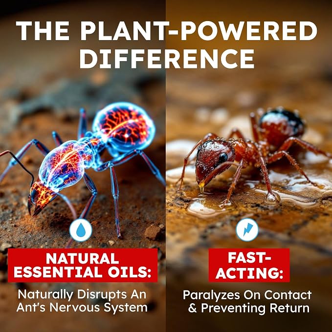 BugMD Pet Safe Ant Killer & Ants Spray Indoor Outdoor | Natural Plant-Based Ant Repellent that Kills on Contact with a Fresh Scent (Pack of 2)