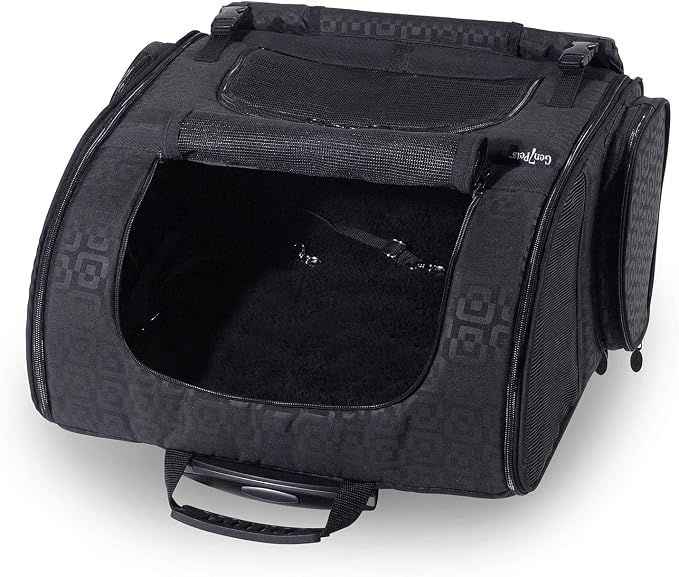 Gen7Pets Dog Carrier - Medium Black Roller Bag Pet Carrier