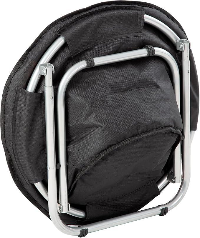 Round Pet Bed: Comfortable Elevated Cat Bed with Paw Print Cushion - Black & White Water Resistant Papasan Chair for Small Dogs