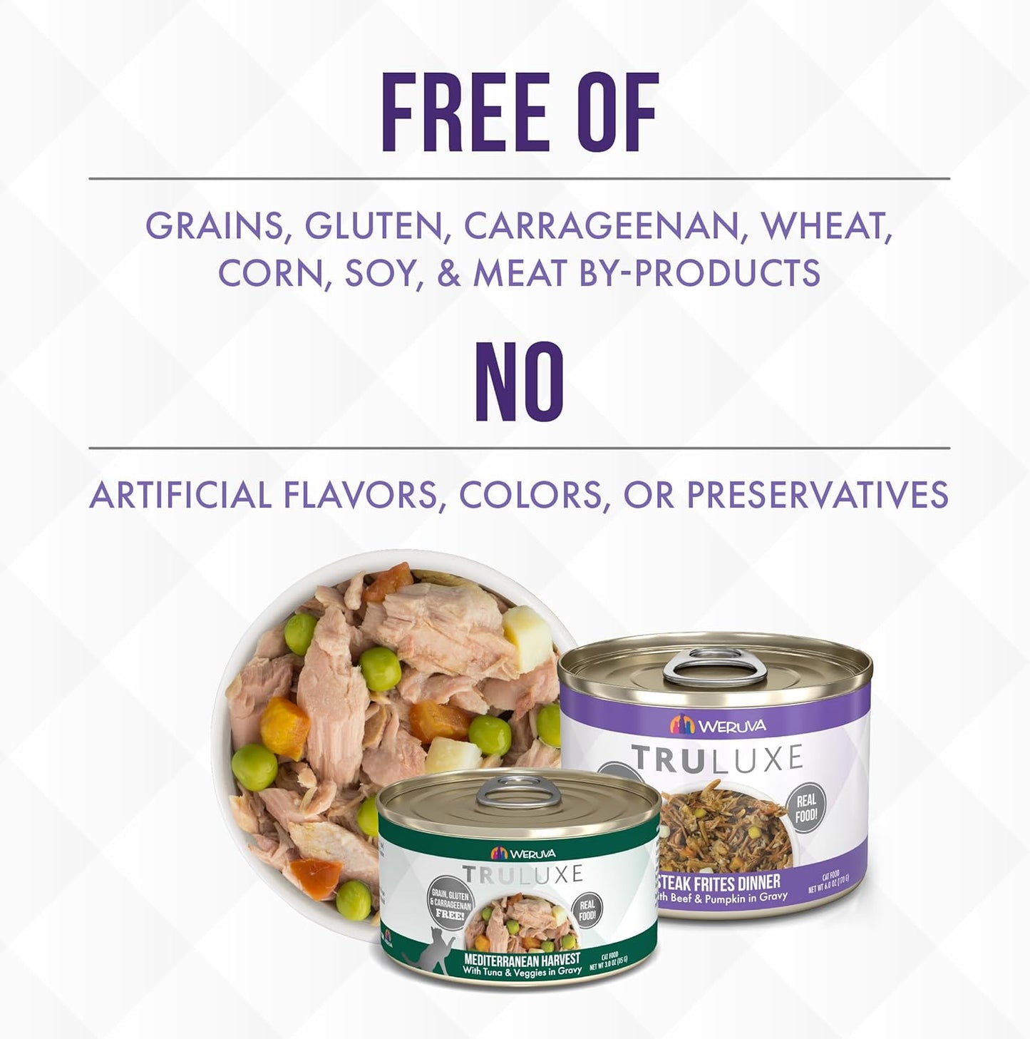 Weruva TruLuxe Cat Food, On The Cat Wok with Chicken Breast & Beef in Pumpkin Soup, 6oz Can (Pack of 24)