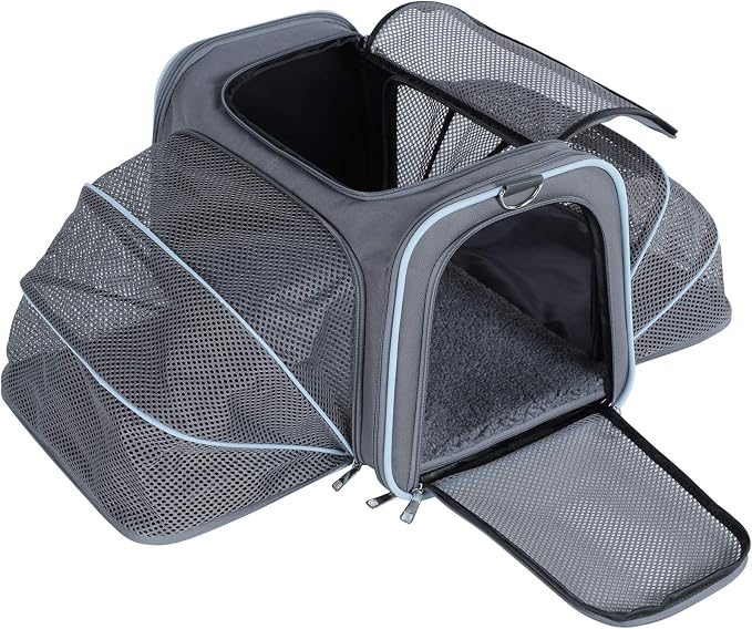 A4Pet Airline Approved Cat Carrier Dog Carriers, Soft-Sided Portable Pet Travel Washable Carrier for Cats
