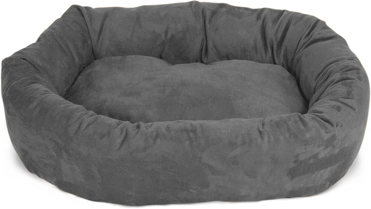 Majestic Pet Villa 40 Inch Shredded Memory Foam Dog Bed for Large Sized Dogs 40x29x9 Inch–Orthopedic Dog Bed with Removable Washable Cover-Washable Large Pet Bed with Head Support-Fern