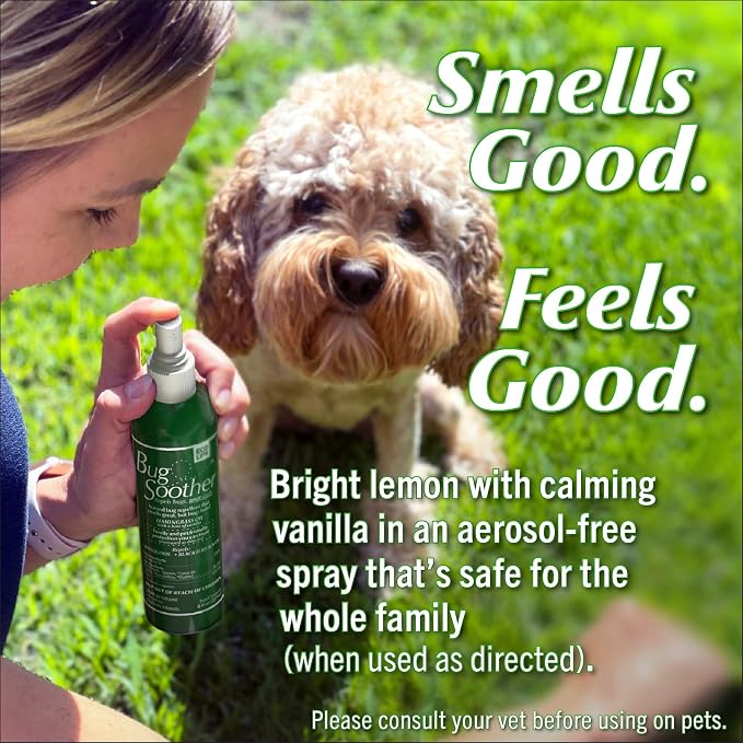 Bug Soother Natural Insect Repellent Spray, DEET-Free 4 oz. (3 Count) | Plant Based | Repels Mosquitos, Gnats & No See'ums | Family Safe | Made in the USA