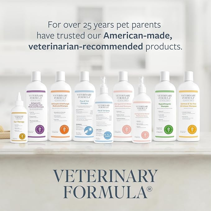 Veterinary Formula Flea and Tick Spray for Dogs, 8 oz – Easy-to-Use Dog Flea Spray, Kills on Contact, Prevents Egg & Larval Development for 14 weeks