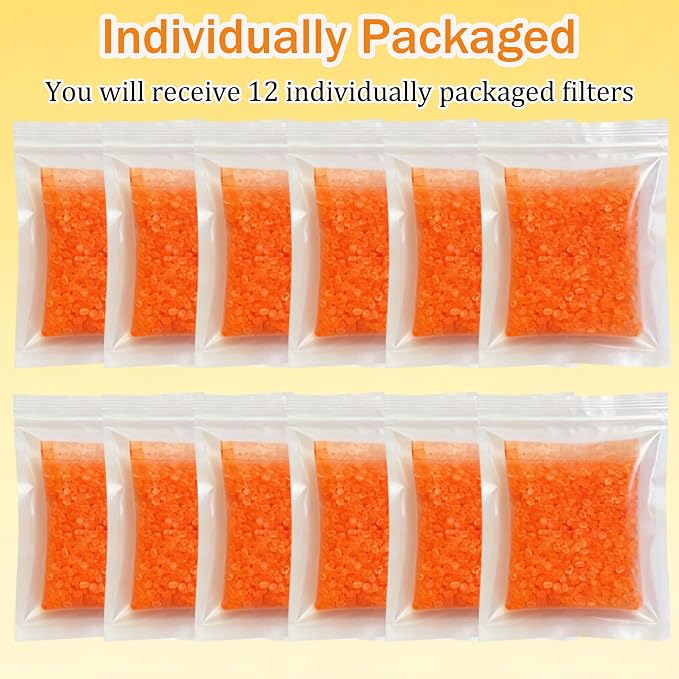 12 Packs Cat Litter Deodorizer Refills Compatible with Whisker OdorTrap Pod | Odor Eliminator for Self-Cleaning and Traditional Litter Boxes (Osmanthus)