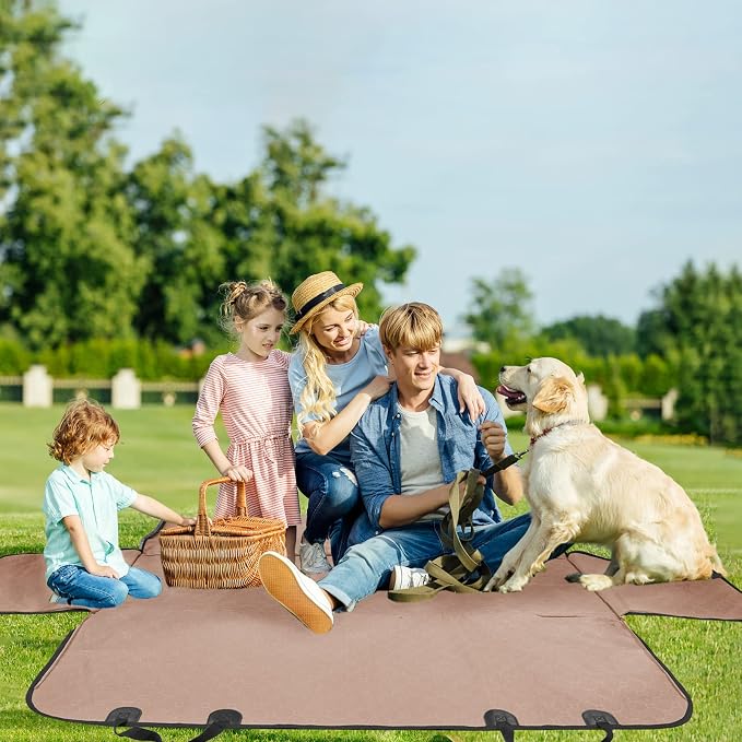 Mancro Back Seat Pet Cover for Dogs, 2026 Upgraded 600D Heavy Duty Waterproof & Scratch-Resistant Dog Hammock for Car, Car Cover for Dogs with Sedan, Trucks and SUVs, Standard, Khaki