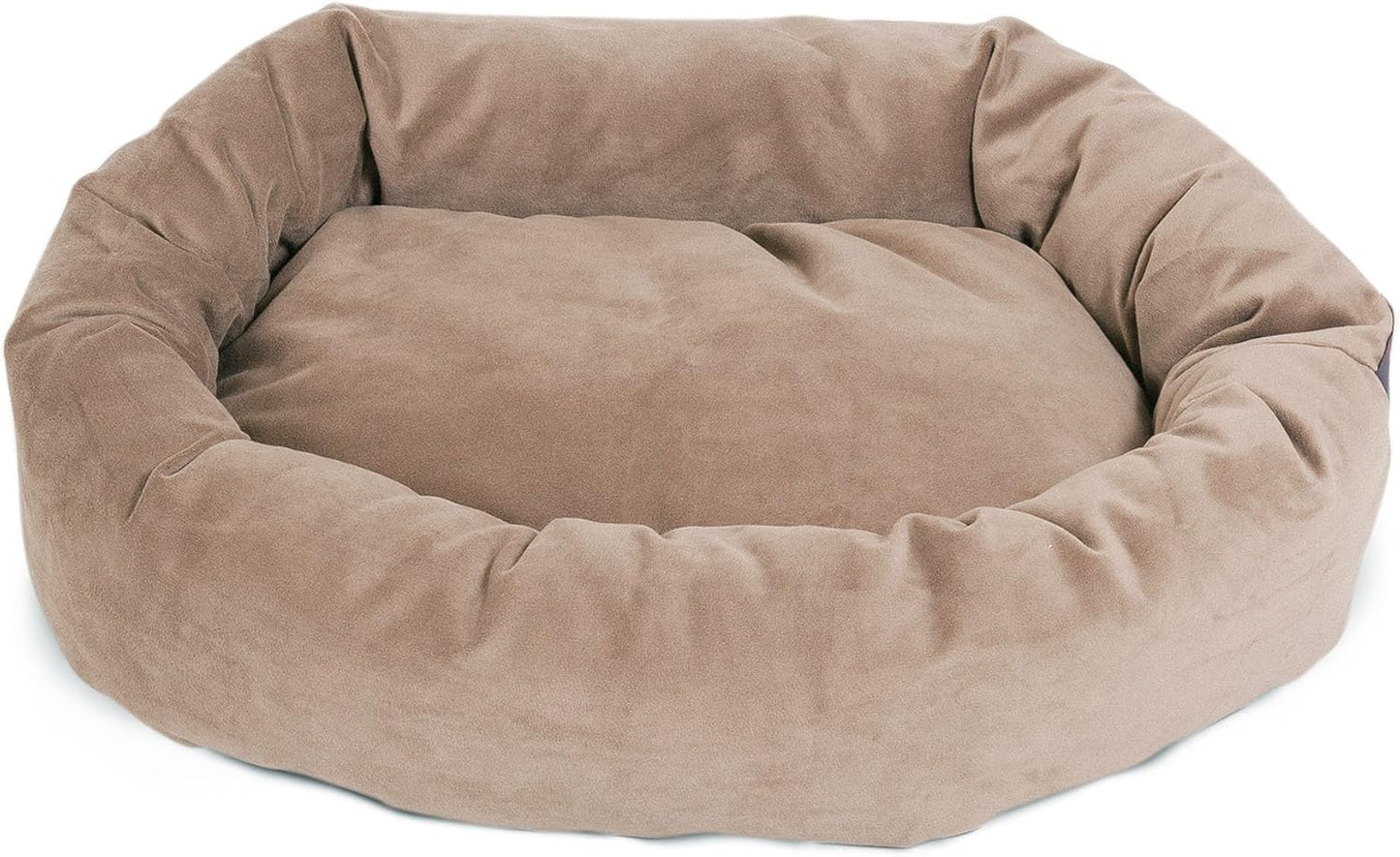 Majestic Pet Villa 40 Inch Shredded Memory Foam Dog Bed for Large Sized Dogs 40x29x9 Inch–Orthopedic Dog Bed with Removable Washable Cover-Washable Large Pet Bed with Head Support-Pearl
