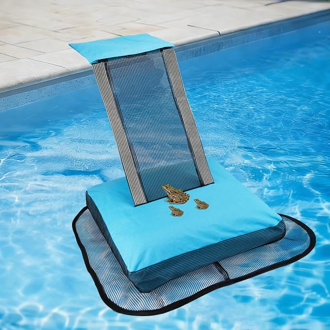 Pool Animal Escape Ramp,Pool Frog Saver,Animal Saver for Swimming Pool Critter, Rescue for Toads, Flog,Lizards, Ducks, Snakes, Mice,Blue