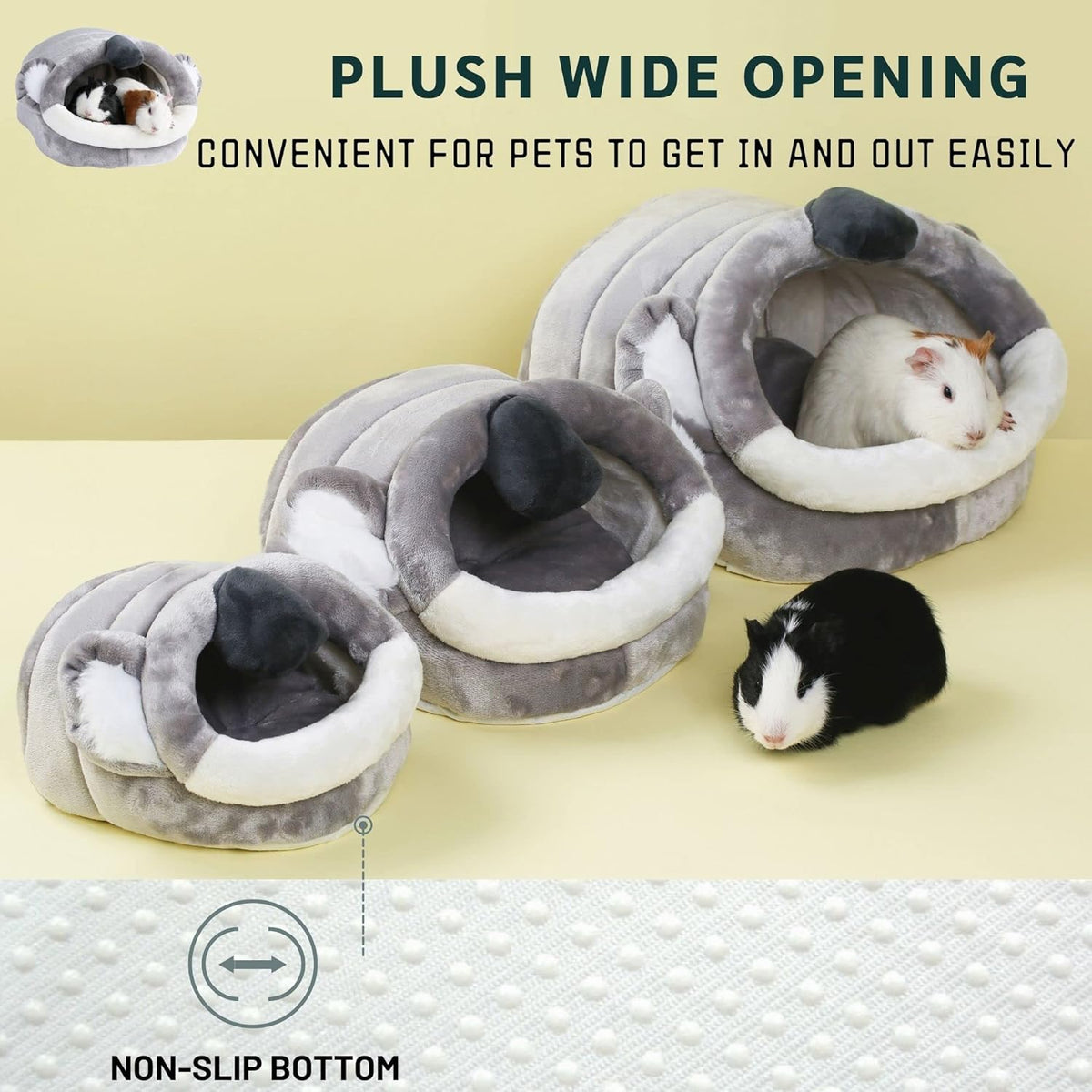 JanYoo Hamster Guinea Pig Supplies Bed Accessories House Hedgehog Cage Supplies Chinchilla Ferret Rat Gerbil