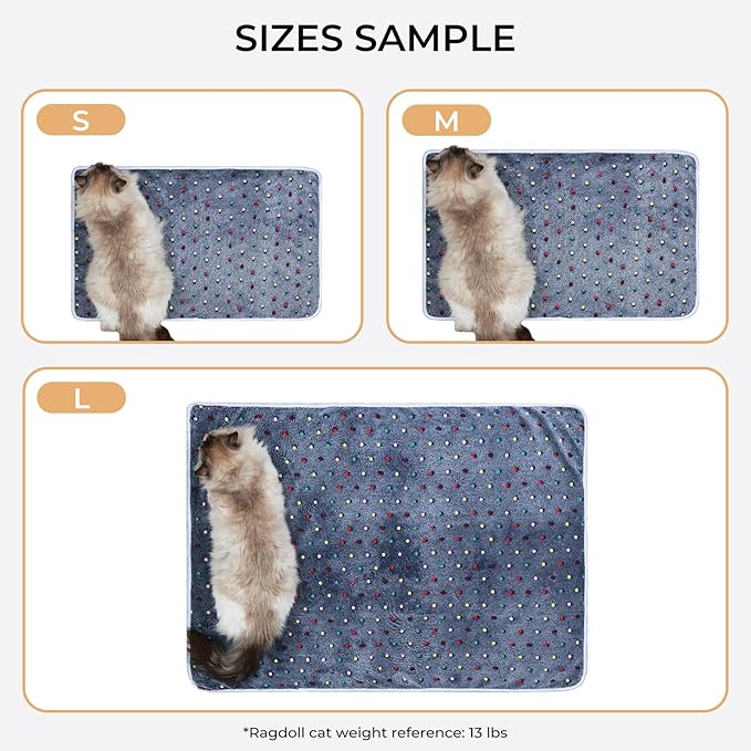Luciphia 1 Pack 3 Blankets Super Soft Cute Dot Pattern Pet Blanket Flannel Throw for Dog Puppy Cat Small(23x16), Blue
