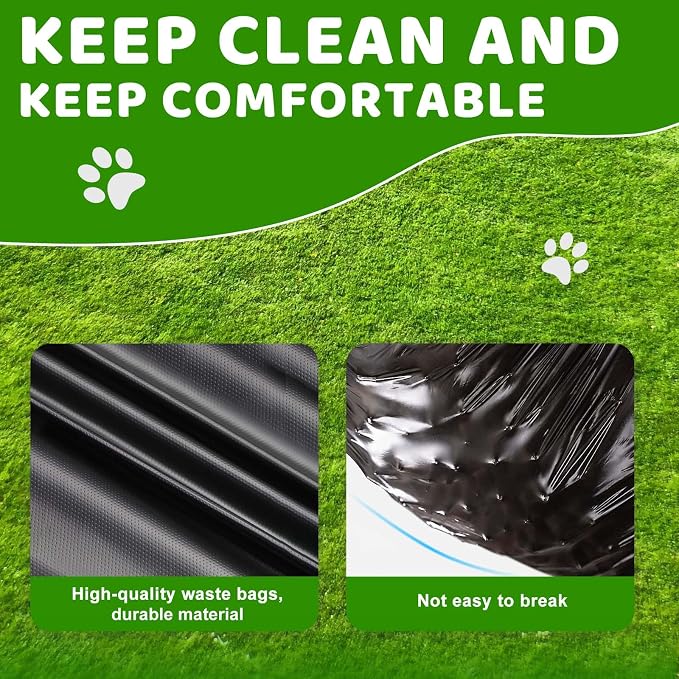Dog Poop Trash Can Outside - 20L/5Gal Large Outdoor Trash Can with Lid Blue | utdoor Dog Poop Trash Can with 100 Bags, Pedal and Removable Inner Bin, Odor Control, Suitable for All Types of Dogs