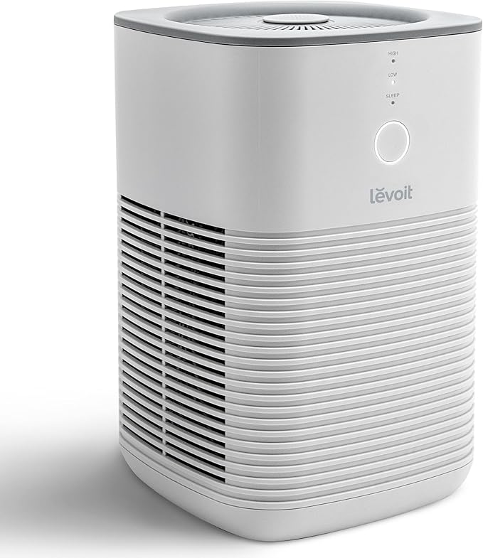 LEVOIT Air Purifiers for Bedroom Home, AHAM VERIFIDE, Freshens Small Room with Aroma Pad, For Smoke, Pollen, Pet Dander, Odor, Dust, Office, Desktop, 1 Pack, White