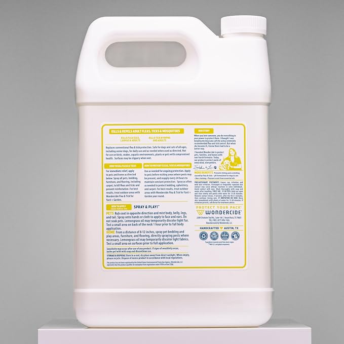Wondercide - Indoor Pest Control Spray for Home and Kitchen - Ant, Roach, Spider, Fly, Flea, Bug Killer and Insect Repellent - with Natural Essential Oils - Pet and Family Safe — Lemongrass 128 oz