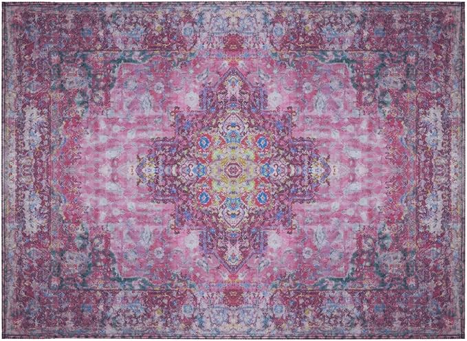 Lovewag Cat Litter Mat, Litter Box Mat, Mystic Fuchsia, 36x48, 2 Pack | Washable litter mat cover, kitty litter mat & cat mat for litter box, litter trapping mat, prevents tracking, multi-cat