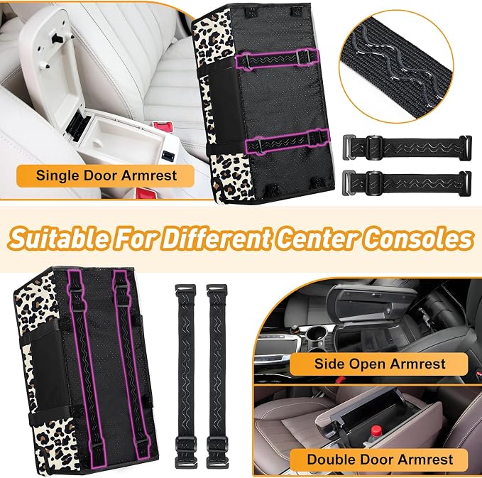 Portable Dog Car Seat for Small Dogs, Puppy Car Seat, Leopard | Booster Seat With Safety Leash & Adjustable Straps Keeps Small Dogs Secure. Removable Washable Cushion. Fits Most Cars.