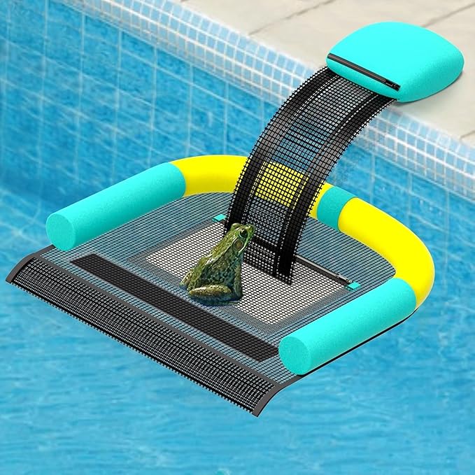 Poolvio Animal Saving Escape Ramp for Pool, Save Critters in Swimming Pool Device Handy, Pool Accessories in Floating Ramp Rescues Saving Frogs, Toads Animal Mice, Birds