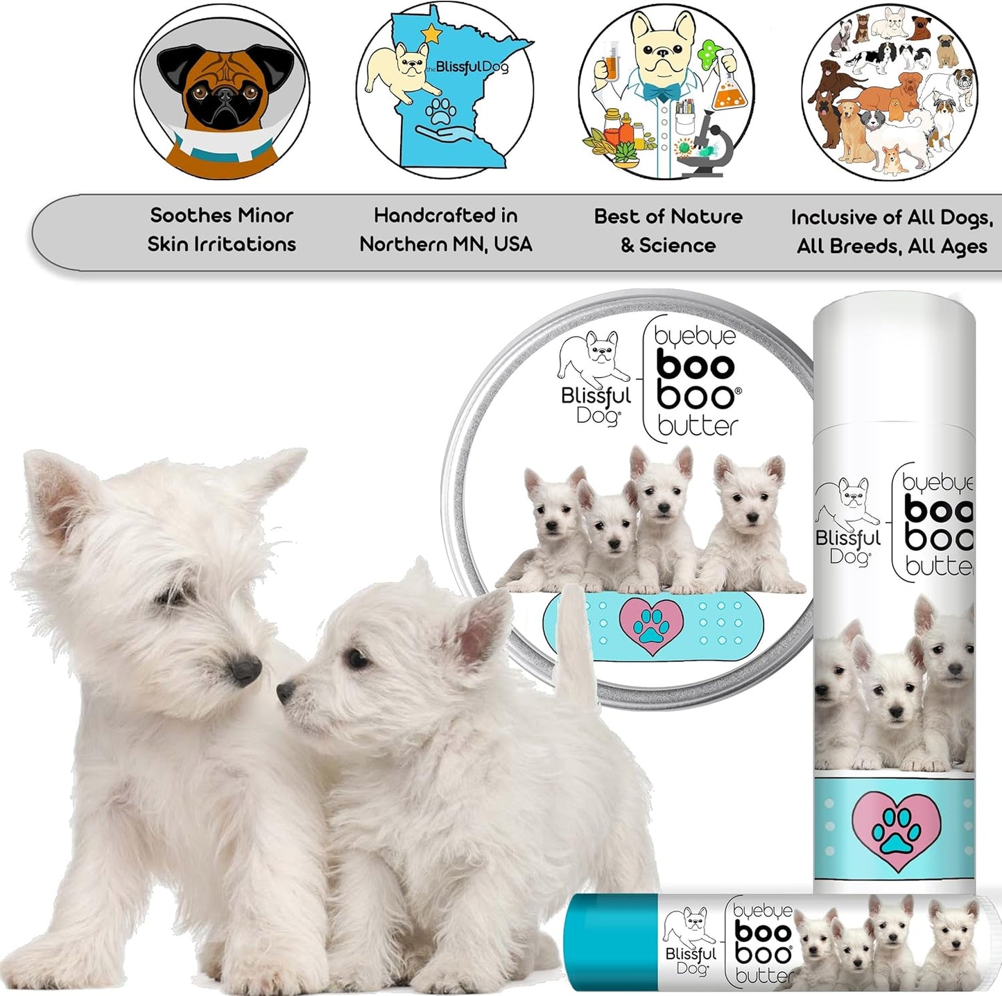 The Blissful Dog West Highland Terrier Boo Butter, 4 oz