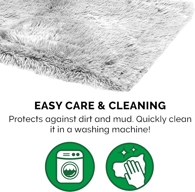 Furhaven Waterproof Throw Blanket for Dogs & Indoor Cats, Reversible Protective Pet Blanket, Small, Long Faux Fur & Velvet, Mist Gray