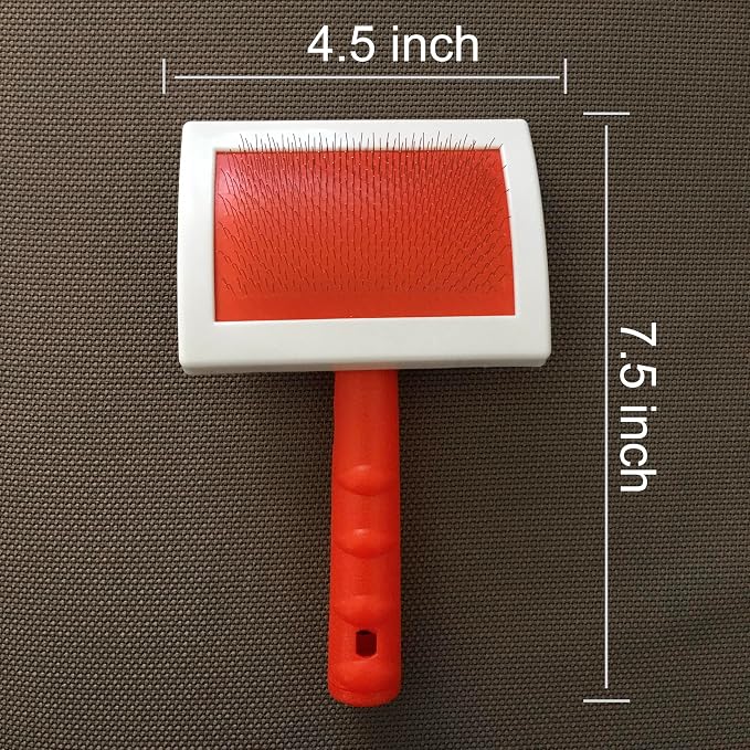 JUSPRO Sheepskin Rug Brush (Red, Large)