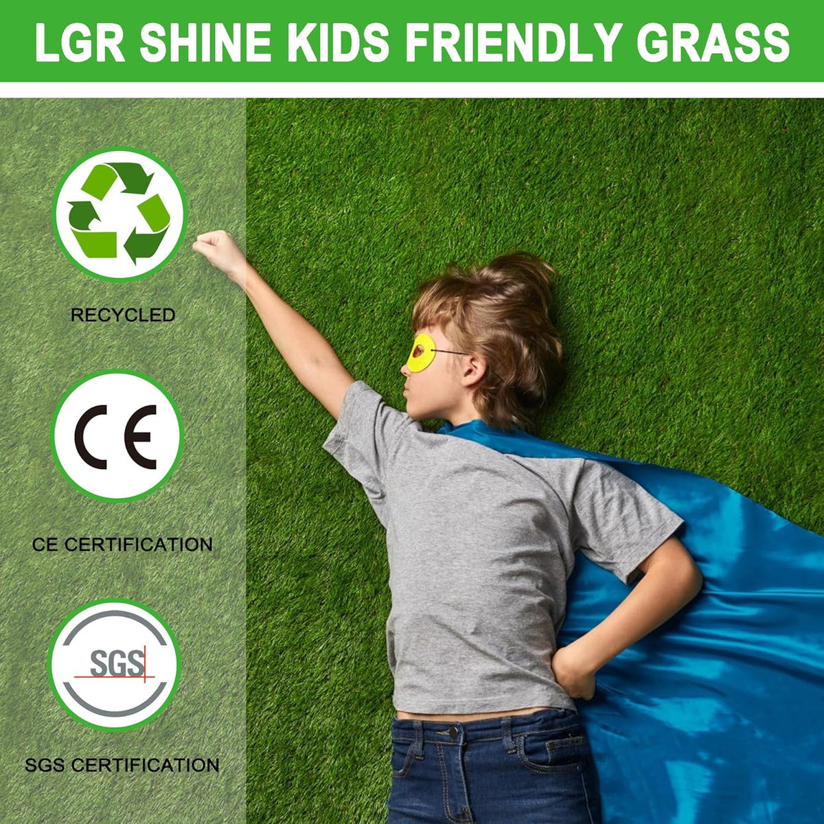 Artificial Grass Turf for Dogs 5 ft x 8 ft,1.38 inch Fake Grass Pee Pad for Puppy Potty Training，Faux pet Grass Rug for Indoor/Outdoor Patio,Dogs Wee Wee Pad,Turf Grass Mat for Dogs Potty
