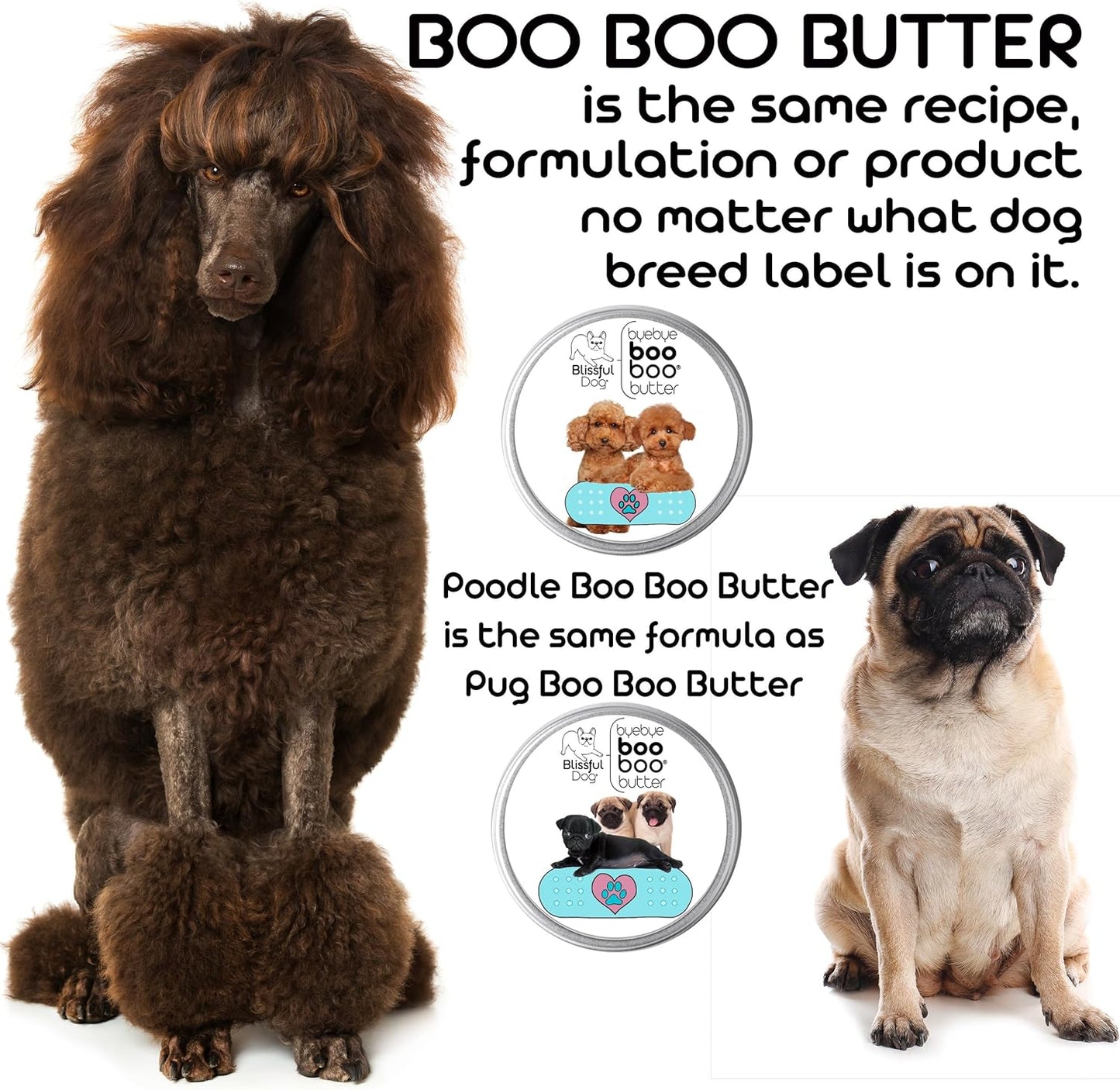 The Blissful Dog 3 Cute Puppies Boo Boo Butter, 0.50 oz