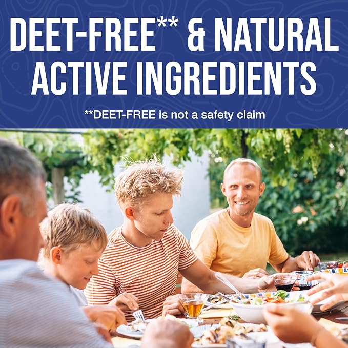 No Natz Botanical Insect Repellent, DEET-Free, Made with Natural Essential Oils, Non-Greasy Formula, Made in the USA, Fresh Scent, 8 Ounce and 2 Ounce Spray Bottle, 2-Pack