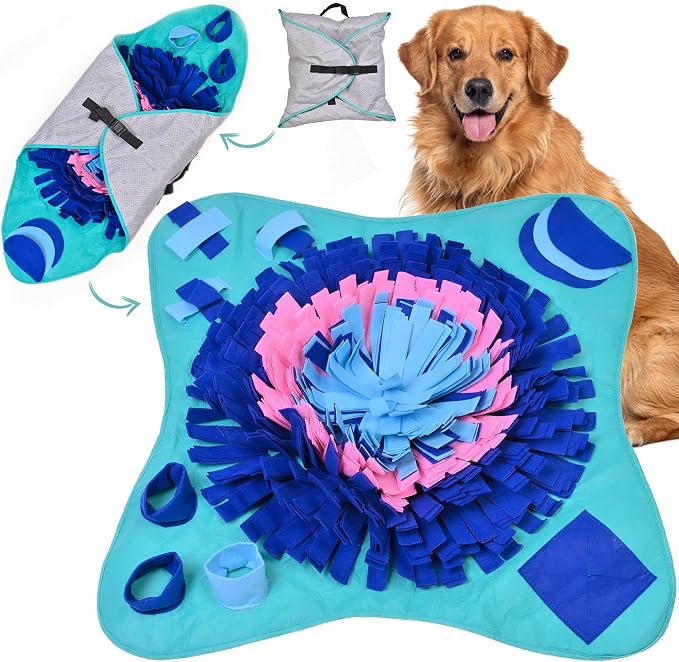 PET ARENA Large Sniffing Mat 25 x 25 Inch Interactive Feeding Toy | Promotes natural hunting instincts, reduces boredom, supports mental stimulation, and provides engaging playtime for pets.