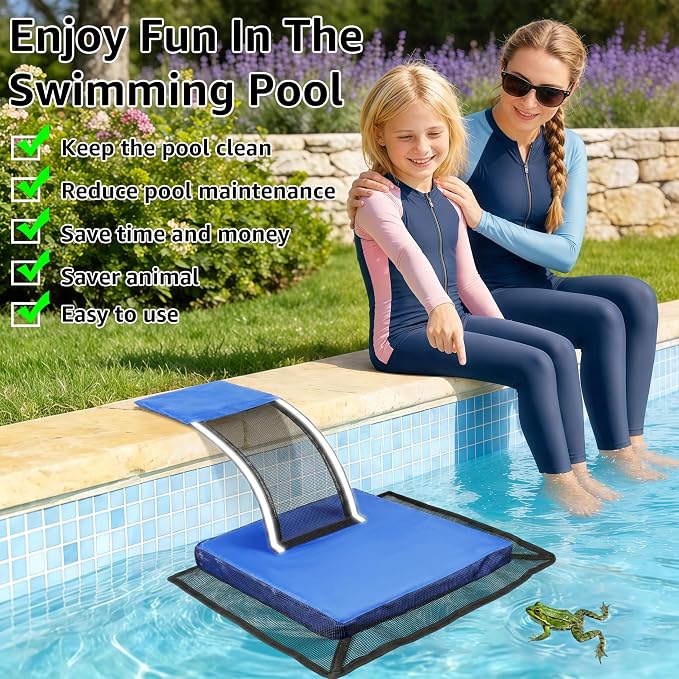 Fayoo 2PCS EVA Pool Animal Escape Ramp with Reflective Strips, Frog Saver Log for Swimming Pool, Critter Escape Device for Frog, Toad, Lizard, Chipmunk, Small Animal Saver for Pool, Spa and Pond