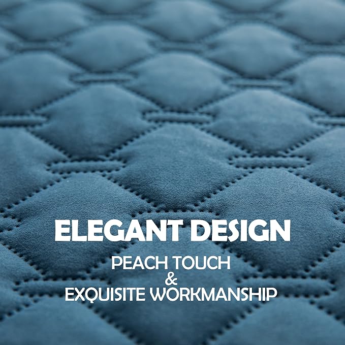gogobunny 3X Stronger Waterproof Pet Blanket, Scratch Proof Furniture Protector for Dogs Cats, Reversible Cover 82x82 Inch, Dark Blue