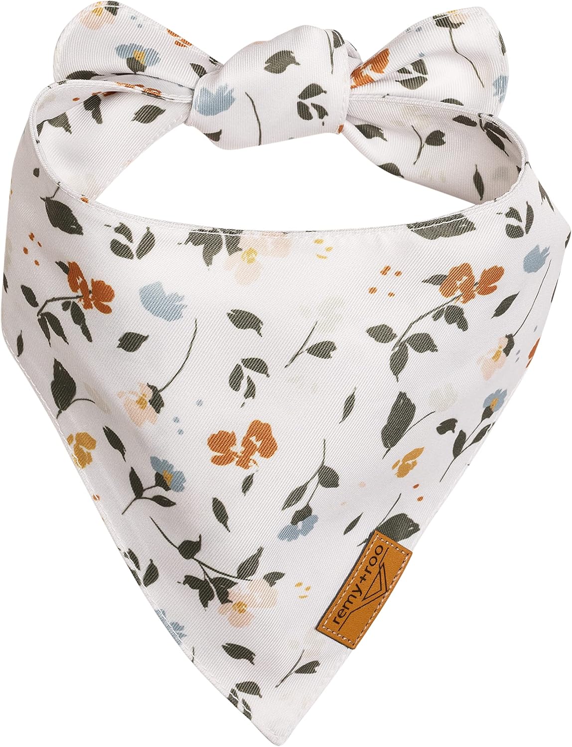Remy+Roo Extra Large Spring Dog Bandanas - 4 Pack Emily Set | Premium Durable Adjustable Polyester Fabric Dog Scarfs | Patented Shape Girl Dog Bandana, Trendy Patterns, Floral Dog Bandana