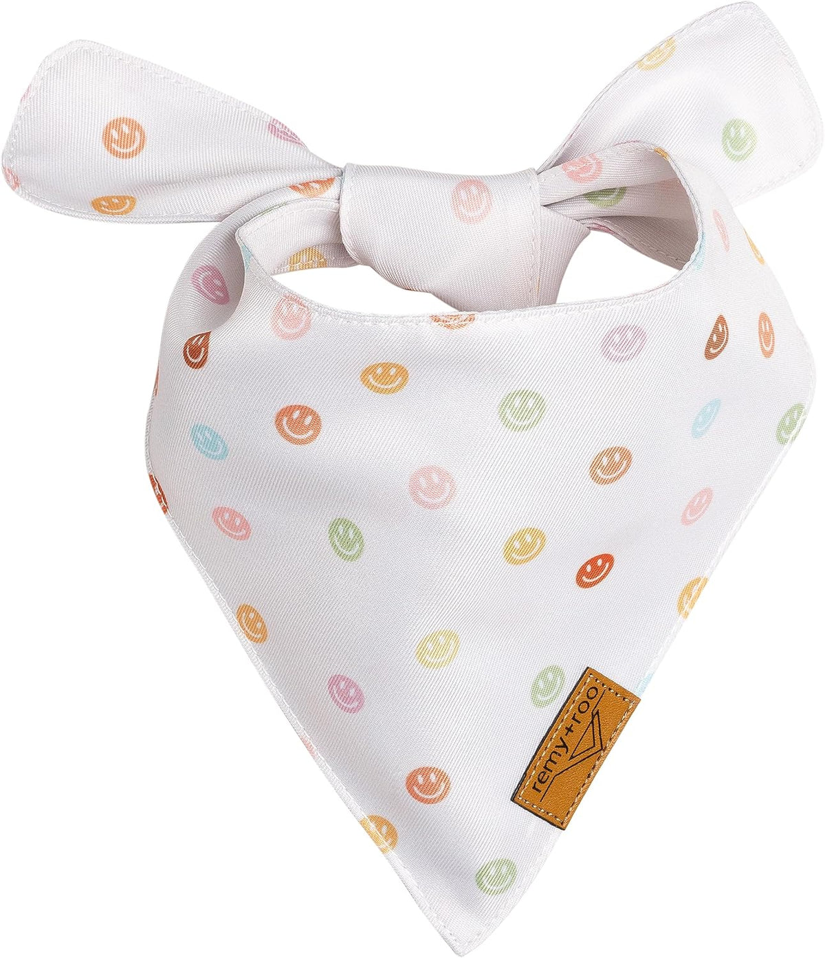Remy+Roo Extra Large Spring Dog Bandanas - 4 Pack Daisy Set | Premium Durable Adjustable Polyester Fabric | Patented Shape Girl Dog Bandana, Floral Dog Bandana