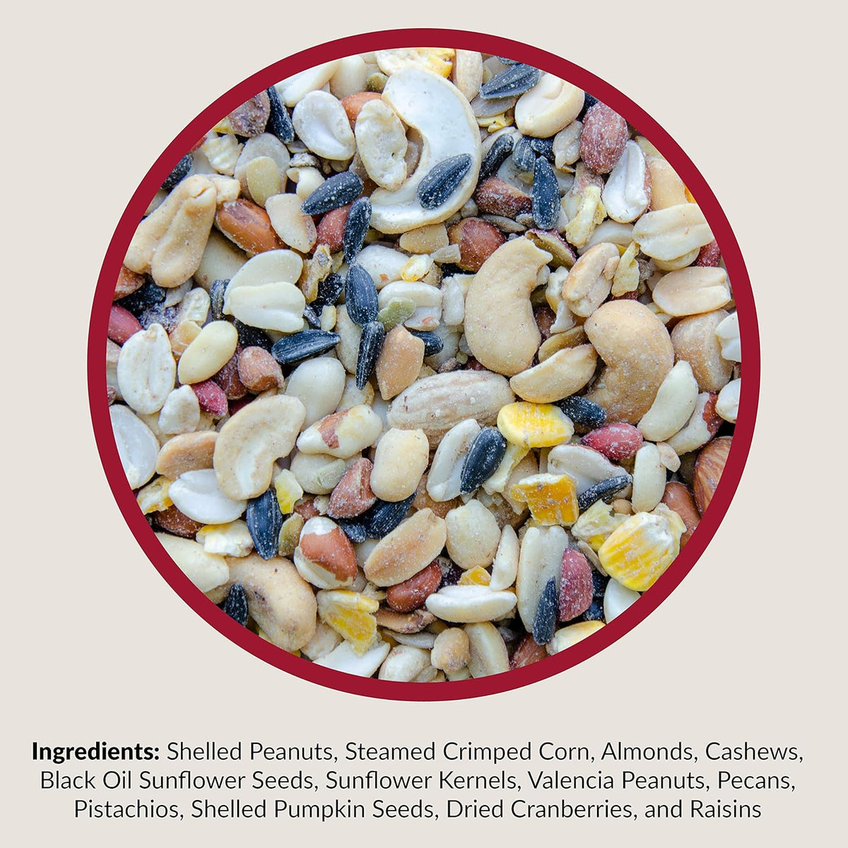 Lyric Fruit and Nut Wild Bird Seed - High Energy Wild Bird Food Mix - Attracts Woodpeckers, Chickadees & Other Songbirds - 20 lb bag